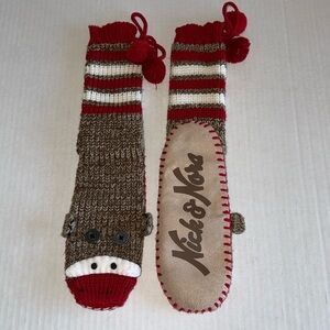 Nick & Nora Monkey Sock Slippers